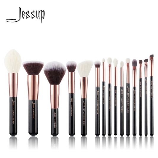 Jessup Professional Makeup Brushes 15pcs Make up Brush set Cosmetics Foundation