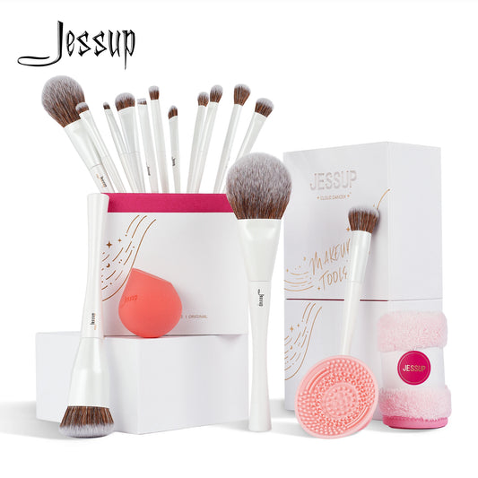 Jessup Makeup Brushes 4-14pcs Make up For Women with
