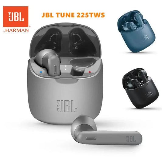 JBL TUNE 225 TWS Wireless Bluetooth Earphones JBL T225TWS Stereo Earbuds Bass