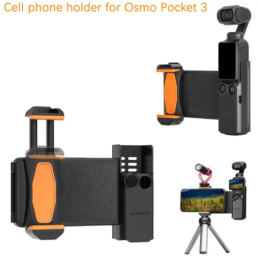 Phone Holder Expansion Bracket for DJI Osmo Pocket 3 Handheld Bracket for DJI Pocket